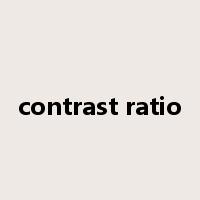 contrast ratio是什么意思