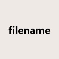 filename是什么意思