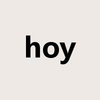 hoy是什么意思