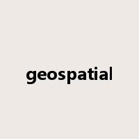 geospatial是什么意思