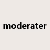 moderater是什么意思
