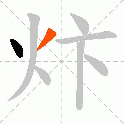 炞