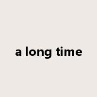 a long time是什么意思