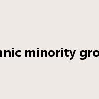 ethnic minority group是什么意思