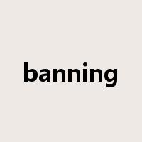 banning是什么意思