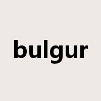 bulgur是什么意思