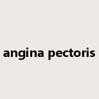 angina pectoris是什么意思
