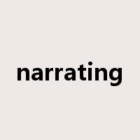 narrating是什么意思