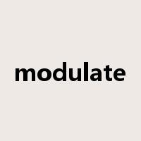 modulate是什么意思