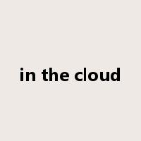 in the cloud是什么意思