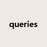 queries是什么意思
