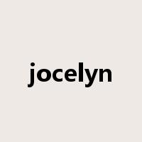 jocelyn是什么意思