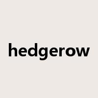 hedgerow是什么意思