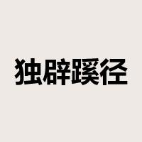 独辟蹊径是什么意思