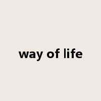 way of life是什么意思