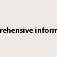 comprehensive information是什么意思