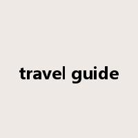 travel guide是什么意思