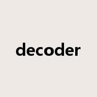 decoder是什么意思