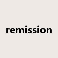 remission是什么意思
