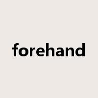 forehand是什么意思