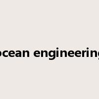 ocean engineering是什么意思