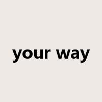 your way是什么意思