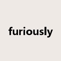 furiously是什么意思