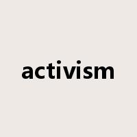 activism是什么意思