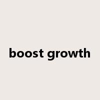 boost growth是什么意思