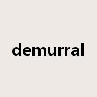 demurral是什么意思