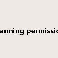 planning permission是什么意思