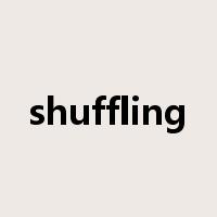shuffling是什么意思