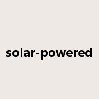 solar-powered是什么意思