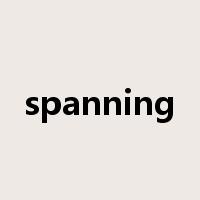 spanning是什么意思
