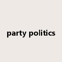 party politics是什么意思