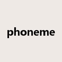 phoneme是什么意思