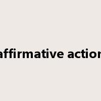 affirmative action是什么意思
