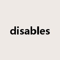 disables是什么意思