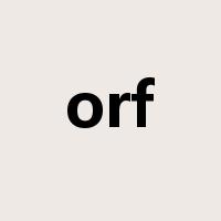 orf是什么意思