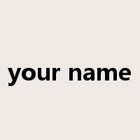 your name是什么意思