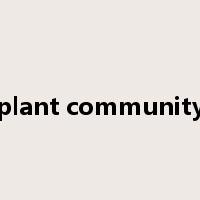 plant community是什么意思