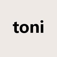 toni是什么意思
