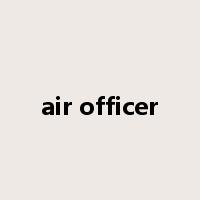 air officer是什么意思