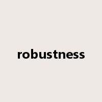 robustness是什么意思