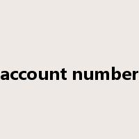 account number是什么意思