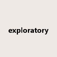 exploratory是什么意思