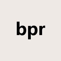 bpr是什么意思