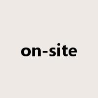 on-site是什么意思