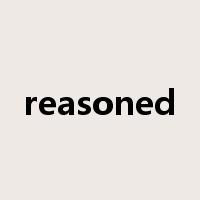 reasoned是什么意思