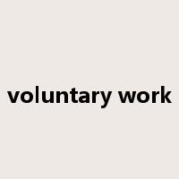 voluntary work是什么意思